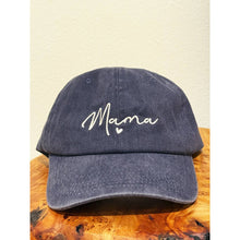 Load image into Gallery viewer, MAMA Embroidered Acid Washed Baseball Cap
