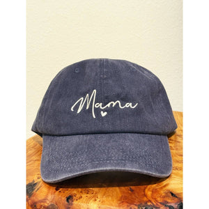 MAMA Embroidered Acid Washed Baseball Cap