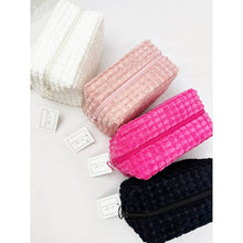 Load image into Gallery viewer, Soft Puff Textured Light Weight Cosmetic Bag
