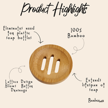 Load image into Gallery viewer, Bamboo Soap Lift | Circle | Shower Steamer Bestseller

