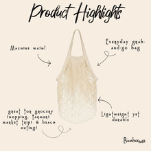 Load image into Gallery viewer, Organic Cotton Net Beach Bag
