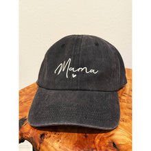 Load image into Gallery viewer, MAMA Embroidered Acid Washed Baseball Cap
