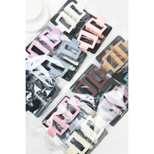 Load image into Gallery viewer, Matte Color Rectangle Medium Hair Clip
