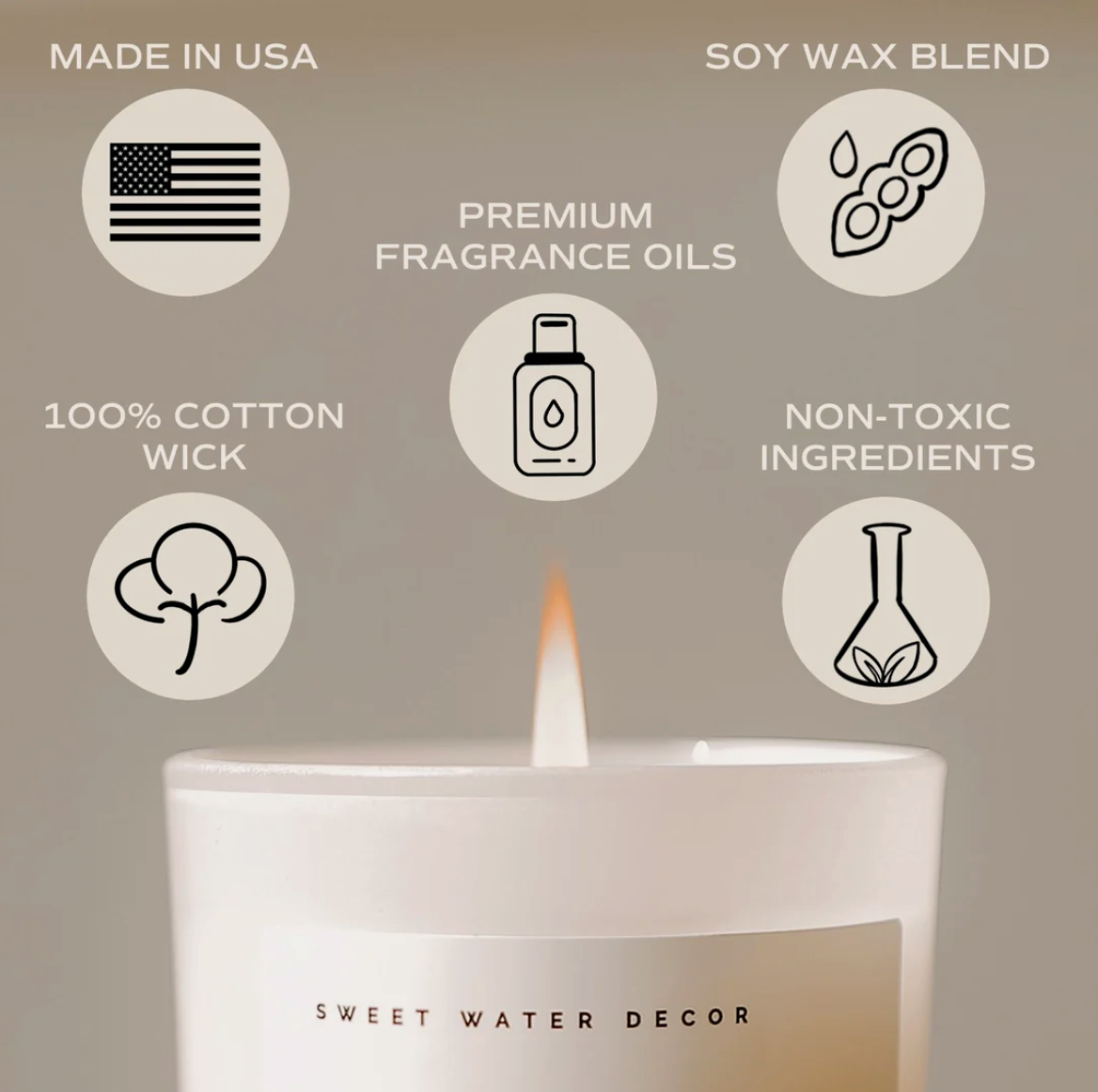 Warm and Cozy Soy Candle, EO /// 11 oz - Green + Lovely