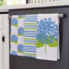 Load image into Gallery viewer, HYDRANGEA Cotton Kitchen Towels, Set of 3
