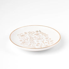 Load image into Gallery viewer, Pressed Floral Circular Trinket Dish
