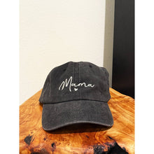 Load image into Gallery viewer, MAMA Embroidered Acid Washed Baseball Cap
