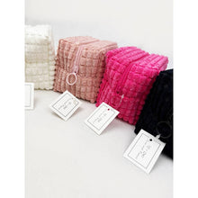 Load image into Gallery viewer, Soft Puff Textured Light Weight Cosmetic Bag
