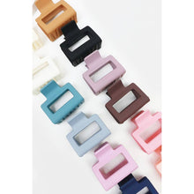 Load image into Gallery viewer, Matte Color Rectangle Medium Hair Clip

