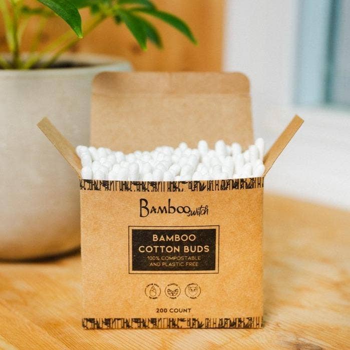 Bamboo Cotton Ear Buds - 200ct | Sustainable