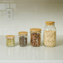 Load image into Gallery viewer, Bamboo Mason Jar Lid | Standard Mouth | Summer Bestseller
