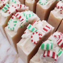 Load image into Gallery viewer, CANDY CANE /// Handmade Artisan Soap - Stocking Stuffer Gift
