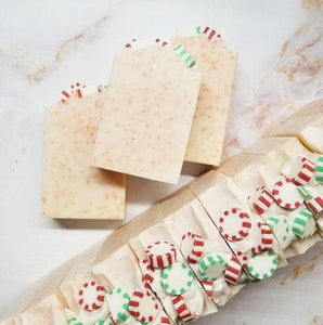 CANDY CANE /// Handmade Artisan Soap - Stocking Stuffer Gift