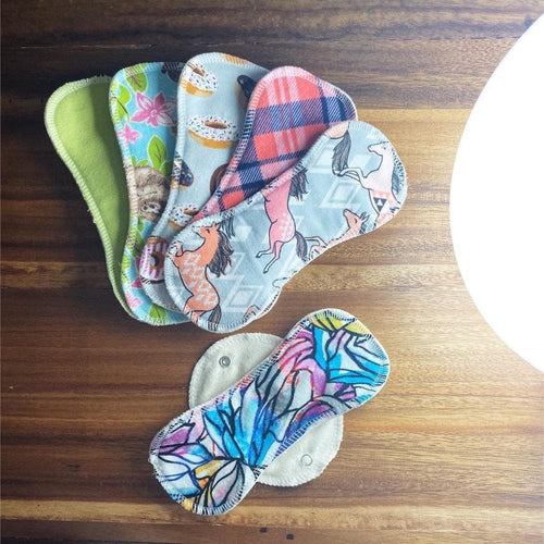 MOON PADS /// Light - Eco Friendly Reusable Pads - Green + Lovely