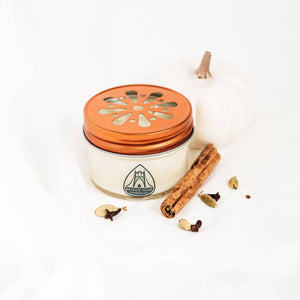 PUMPKIN SPICE Candle, Jelly Jar /// Soy Candle - Green + Lovely