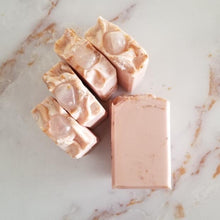 Load image into Gallery viewer, Rose Quartz Artisan Handmade Soap - with Gemstone - Green + Lovely
