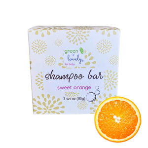Baby Shampoo + Body Bar /// Sweet Orange - Green + Lovely