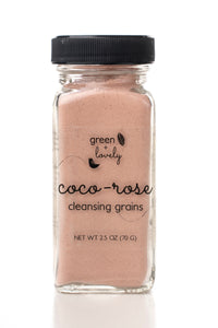 Eco-friendly Coco-Rose Cleansing Grains - Dry Facial Cleanser - 4 oz.