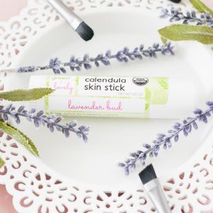 Lavender Bud Skin Stick - Organic Lotion Stick - Travel Size - Green + Lovely