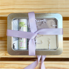 Load image into Gallery viewer, Soap/ Skin/ Hair Gift Set Tin *new* - Mother&#39;s Day - Green + Lovely
