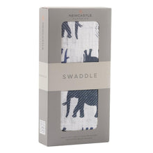 Load image into Gallery viewer, Natural Bamboo Swaddle - Green + Lovely

