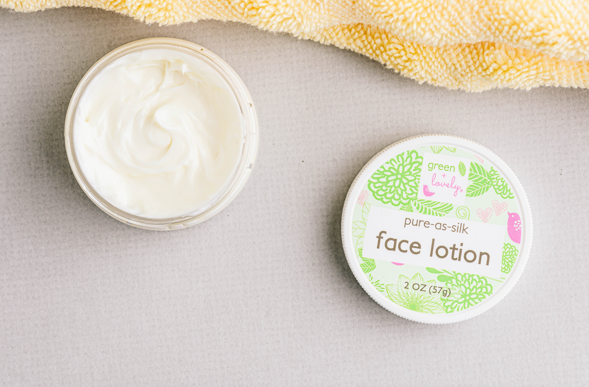 Pure as Silk Face Lotion - Aloe + Rosehip Infused - Green + Lovely
