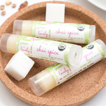 Load image into Gallery viewer, Chai Spice /// Set of 3, Organic Lip Balm Butter for Intense Moisture - Beauty Gift - Green + Lovely
