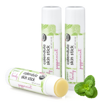 Load image into Gallery viewer, Peppermint Calendula Skin Stick - Organic Lotion Moisture Stick - Travel Size - Green + Lovely
