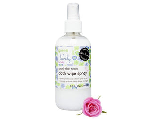 Organic Smell the Roses Cloth Diaper Wipe Spray - Rose Water Infused - 8 oz. - Green + Lovely