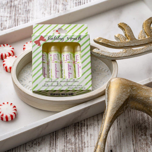 Holiday Lip Set, Exclusive - Organic Nature's Silk Lip Balm - Green + Lovely