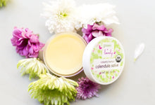 Load image into Gallery viewer, Nature&#39;s Herbal Calendula Salve, Lavender Chamomile - Eczema Cream - Multi-use Skin Cream, 2 oz - Green + Lovely
