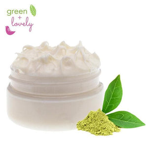 GREEN TEA Face Cream, Lotion - Anti-aging and Acne prone skin - Green + Lovely