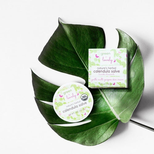 Variety 2-Pack - Nature's Herbal Calendula Salve - Green + Lovely