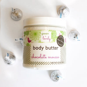 Chocolate Mousse Body Butter - Cocoa Butter Formula - Green + Lovely