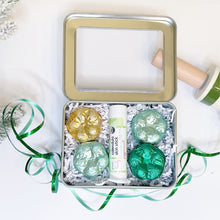 Load image into Gallery viewer, Aromatherapy Shower Bomb Gift Set /// Essential Oils - Green + Lovely
