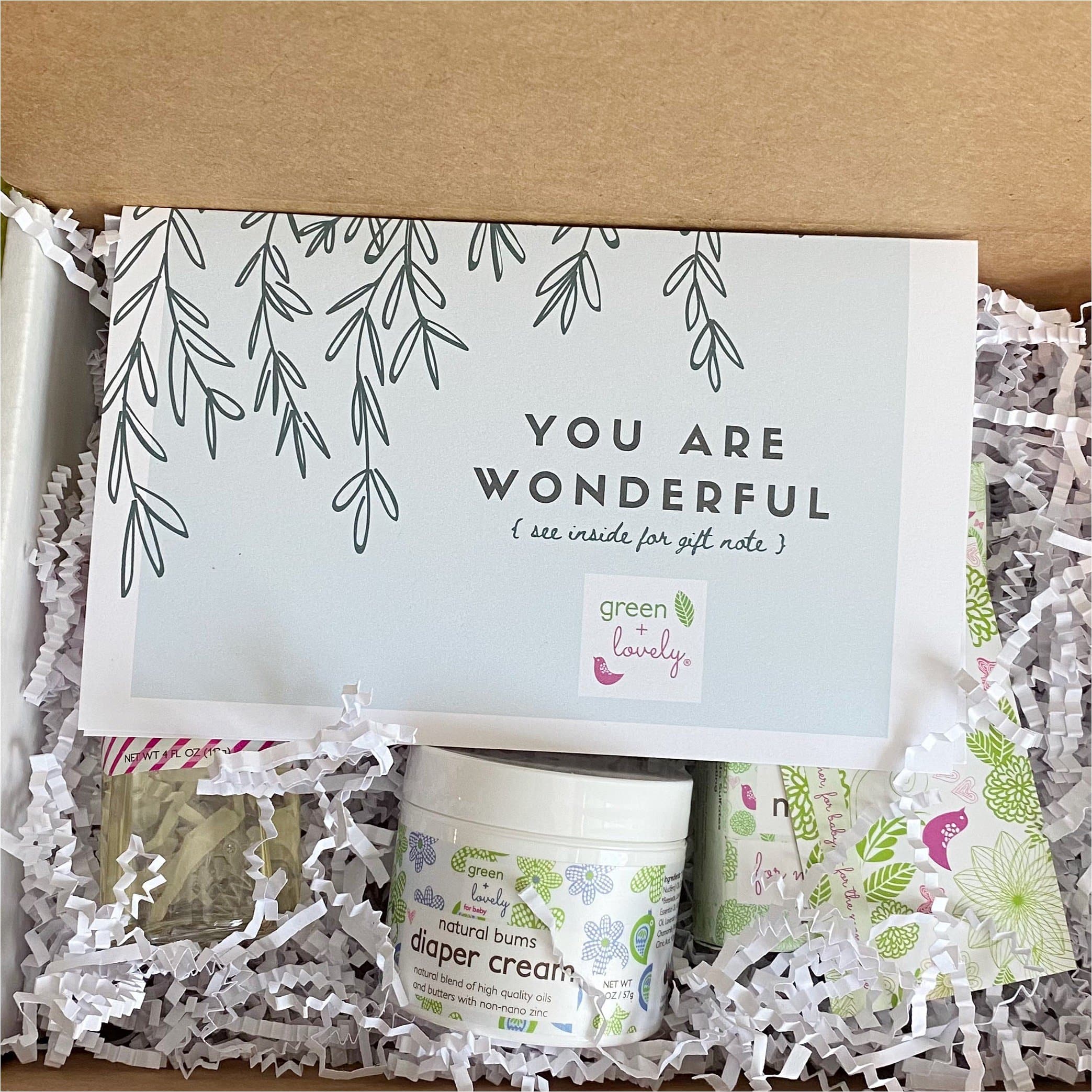 PREGNANCY Box, First + Second Trimester, Pregnancy Essential /// Gift Box - Green + Lovely