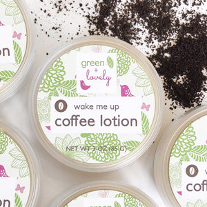 Wake Me Up Coffee Lotion /// Under Eye Cream + Body Lotion - Green + Lovely